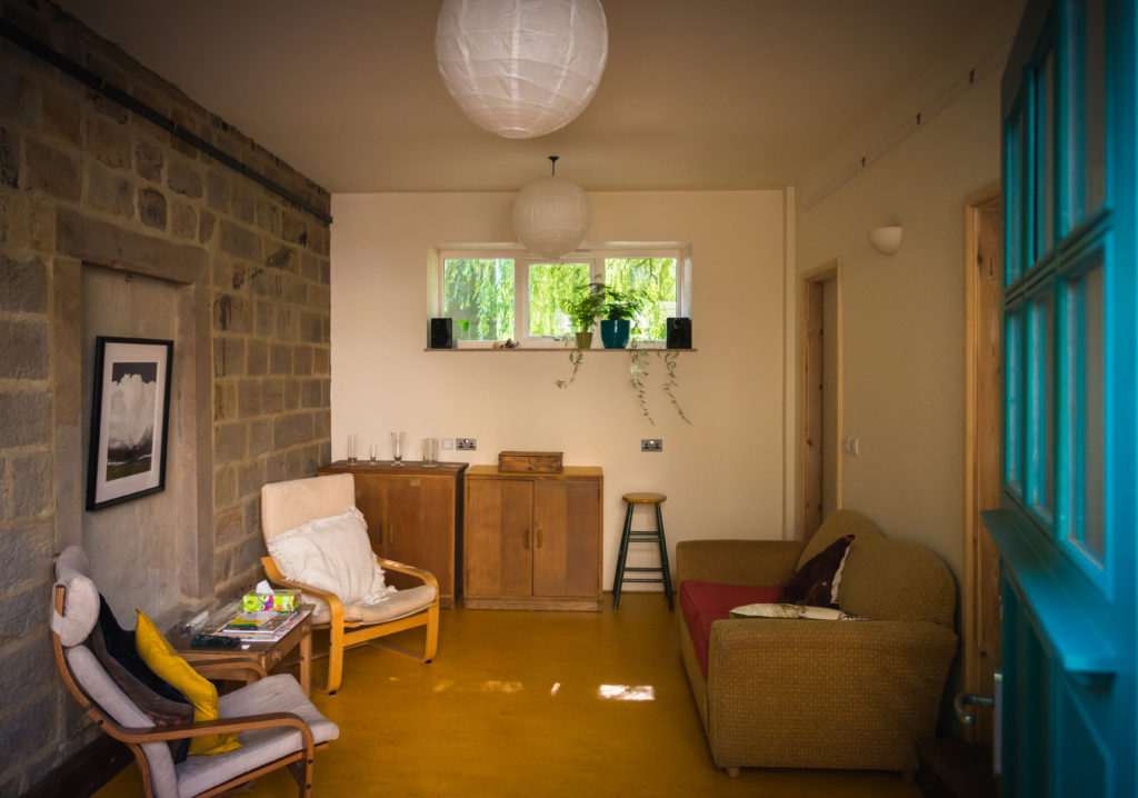 Spacious, airy room for confidential and creative counselling.